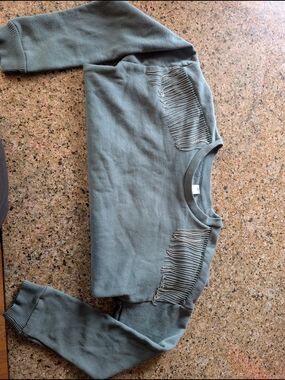 Velocity Charcoal Gray Crewneck Sweatshirt